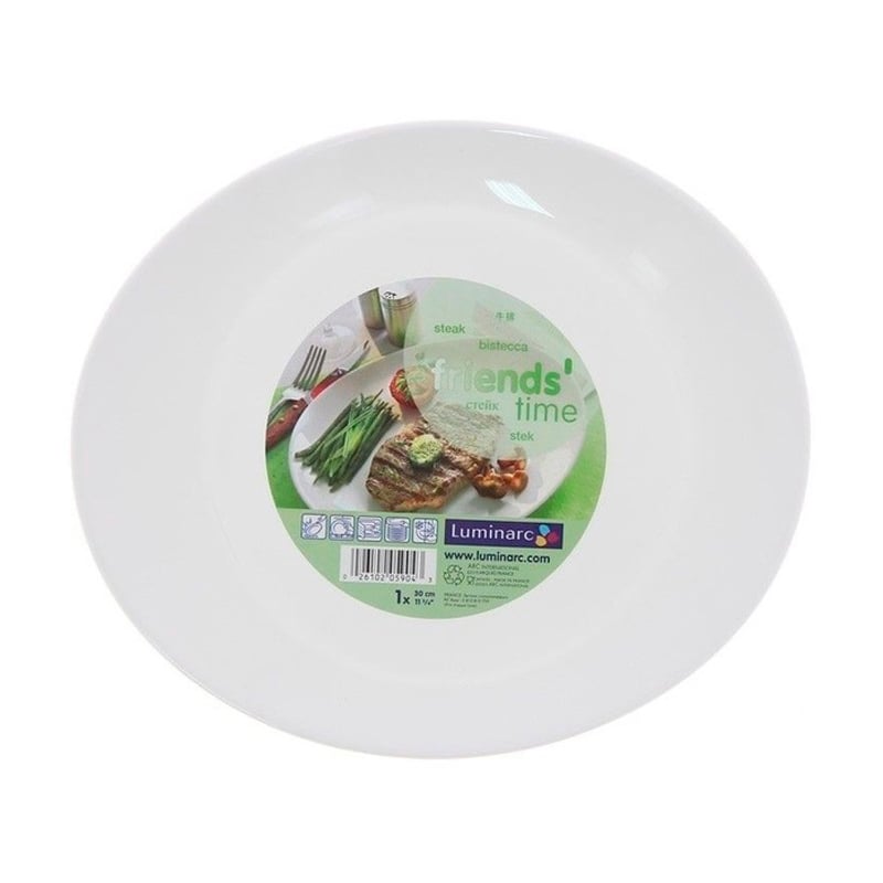 Блюдо для стейку Luminarc Friends Time овальне, біле, 30 см (J4651)