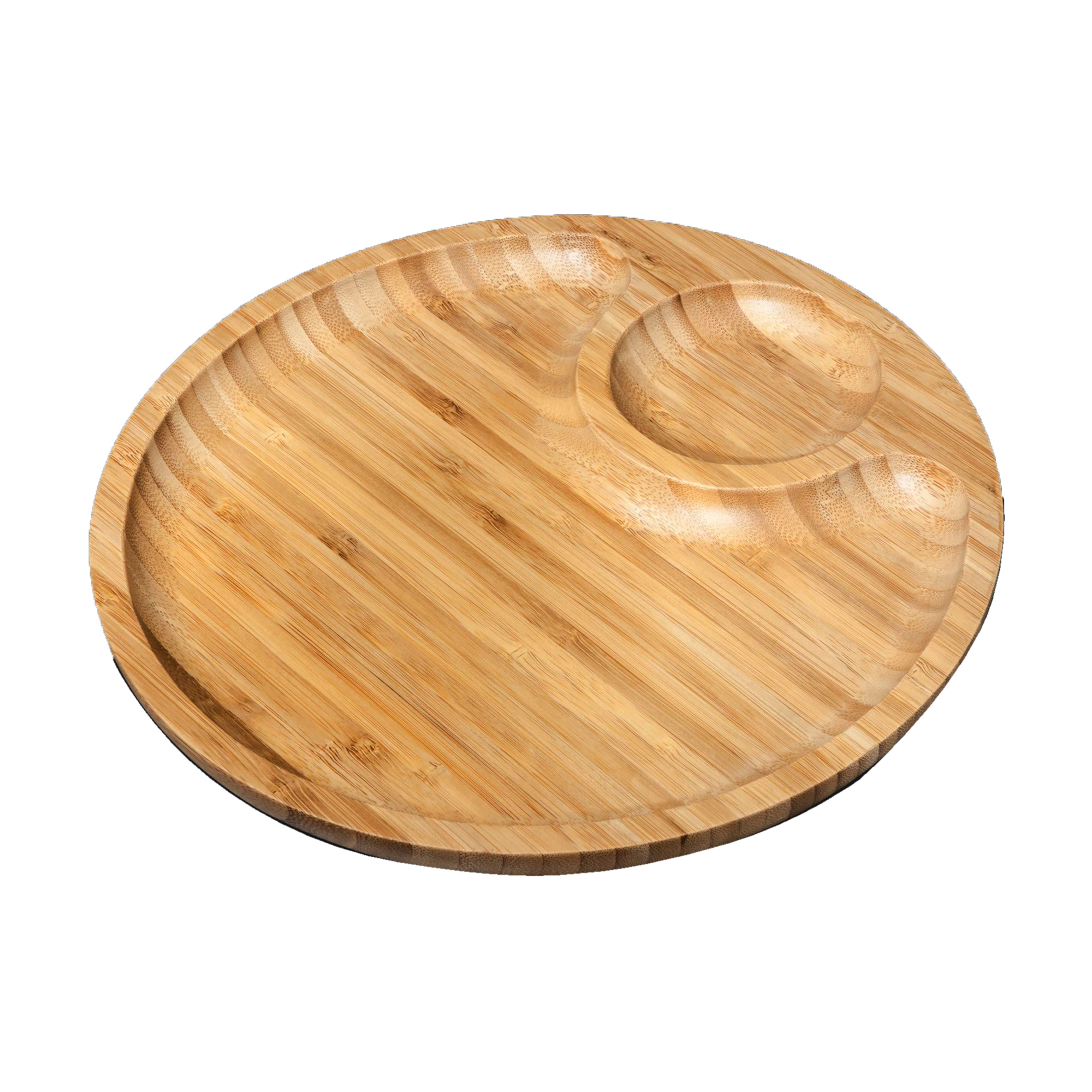 Блюдо Wilmax Bamboo кругле, 2 секції, 25 см (172566)