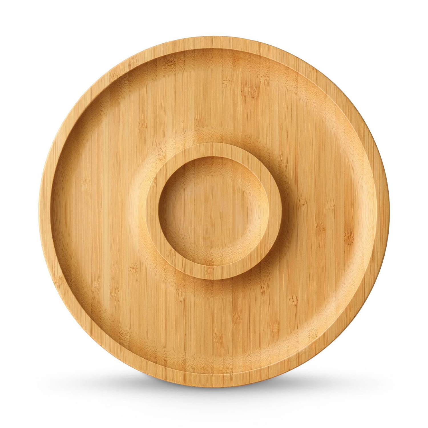 Блюдо Wilmax Bamboo кругле, 2 секції, 25 см (172569)